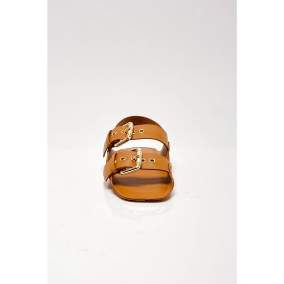 $138! FREE PEOPLE - BLOSSOM BUCKLE SANDALS IN LUGGAGE LEATHER SZ 9 NWOT! - Picture 8 of 8